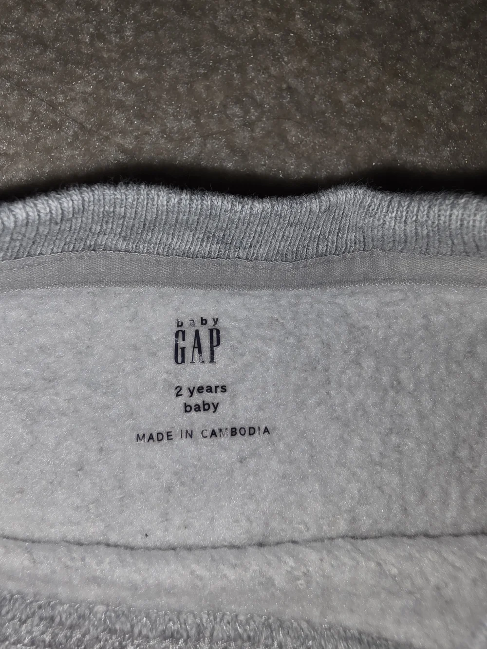 Gap Girls Grey Sweatshirt with Metallic Heart